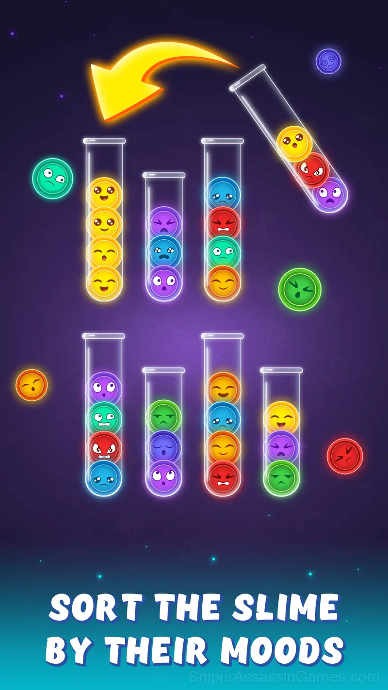 Slime Sorting gameplay screenshot 1