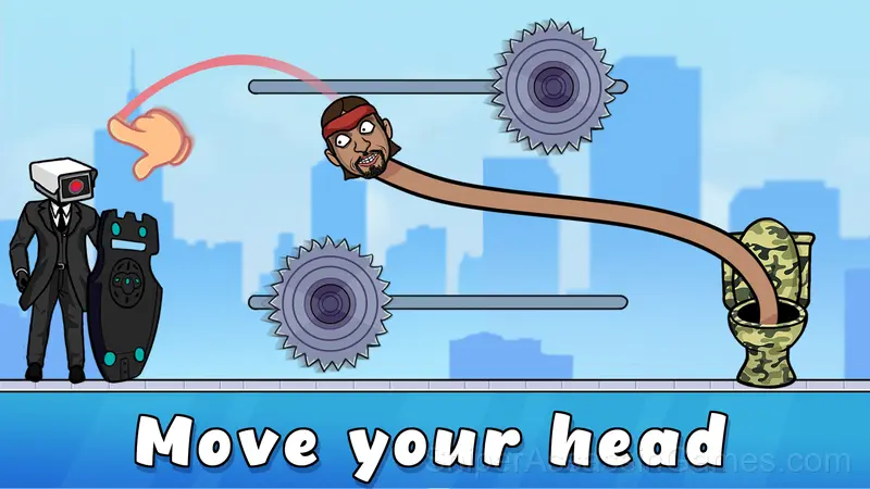 Skibidi Toilet: Move Head gameplay screenshot 1
