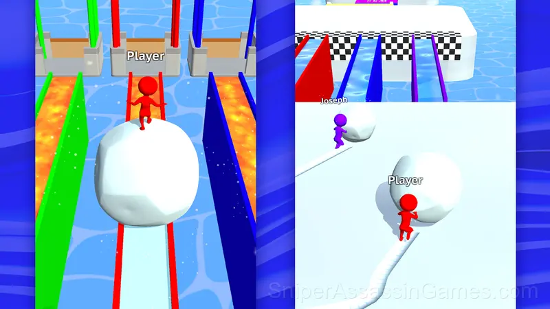 Snow Chase gameplay screenshot 1