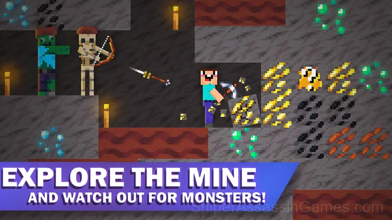 Noob Miner 2: Escape from Prison gameplay screenshot 2