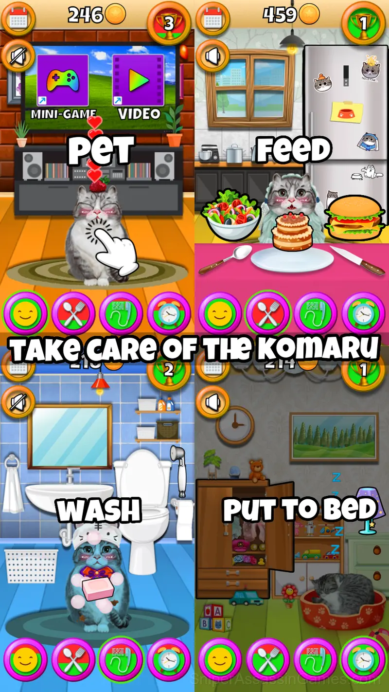 Komaru cat gameplay screenshot 1