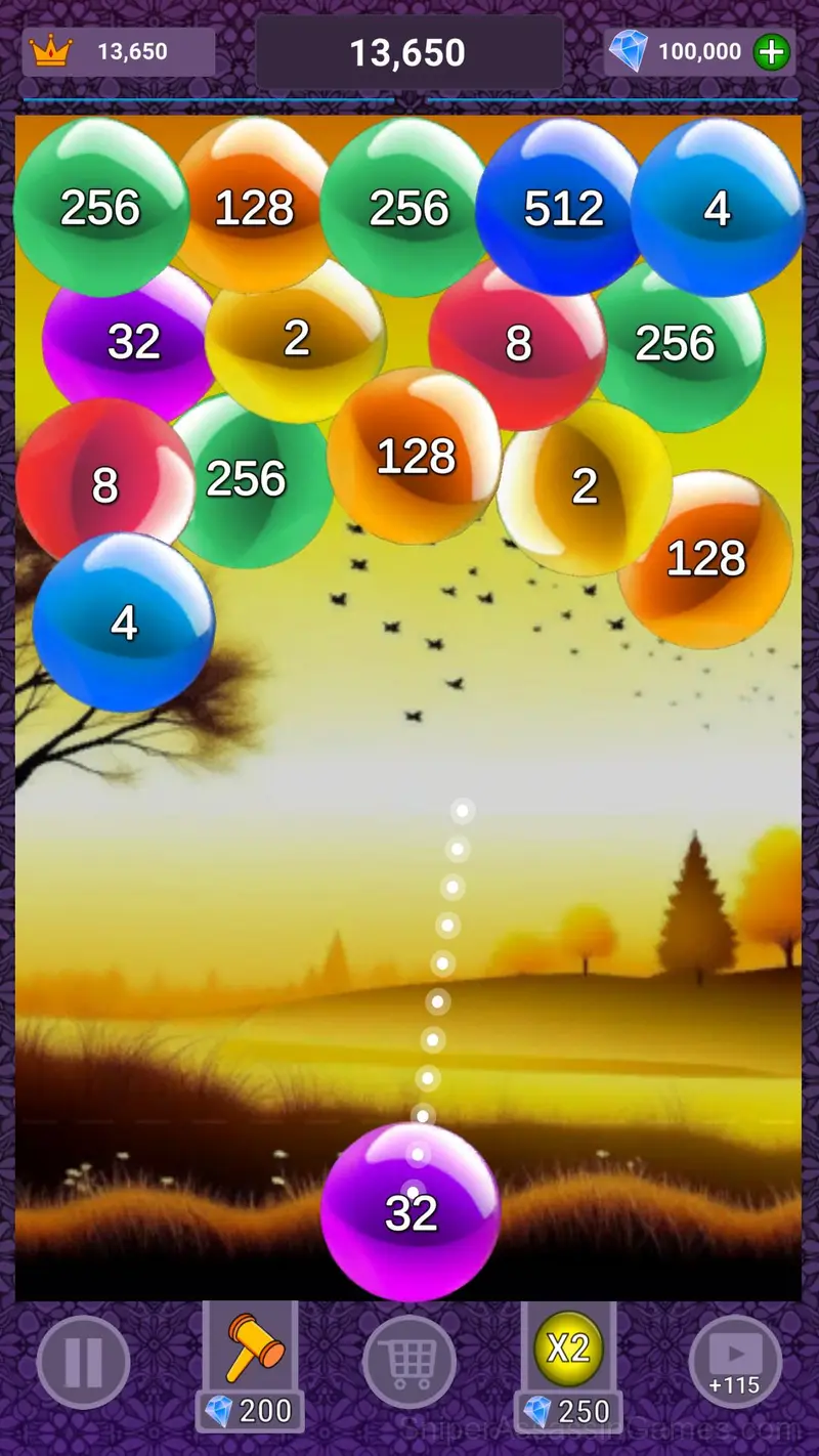 2048 Marmelade gameplay screenshot 4