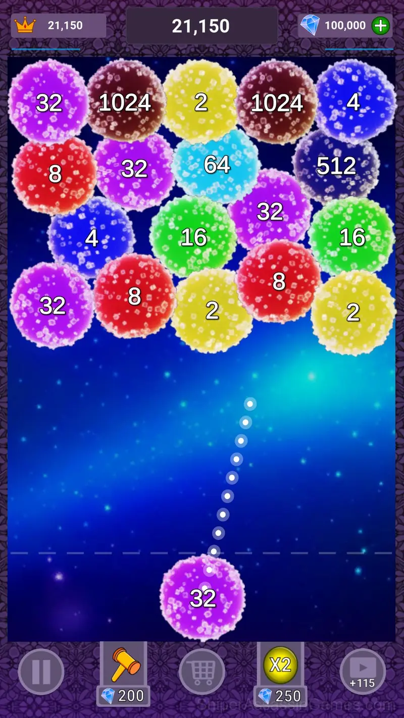 2048 Marmelade gameplay screenshot 6