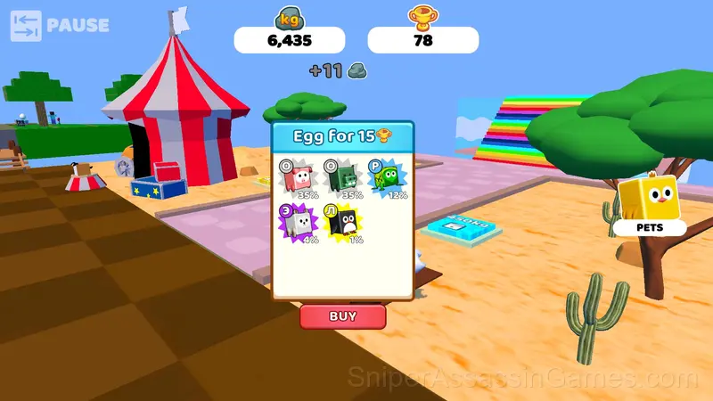 Robbie +1 KG Per Second gameplay screenshot 3
