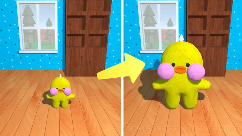 Lalafanfan Duck: Virtual Friend gameplay screenshot 1