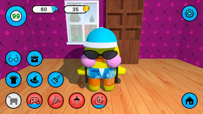 Lalafanfan Duck: Virtual Friend gameplay screenshot 2