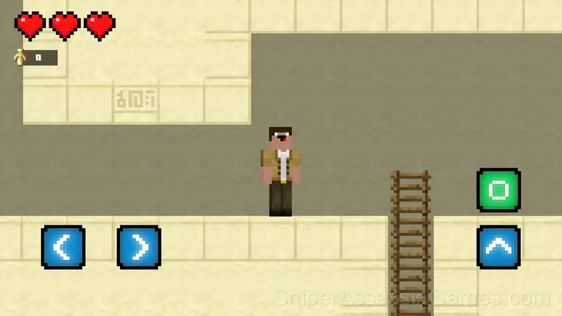 Noob and Pro vs Mummy gameplay screenshot 1
