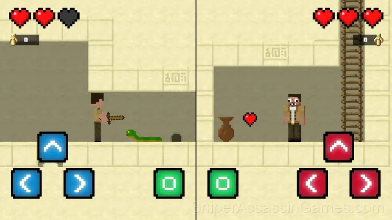 Noob and Pro vs Mummy gameplay screenshot 3
