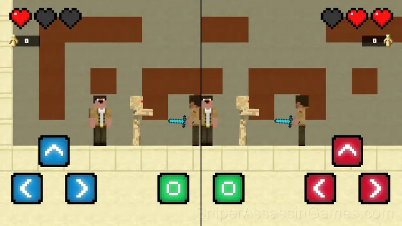 Noob and Pro vs Mummy gameplay screenshot 4
