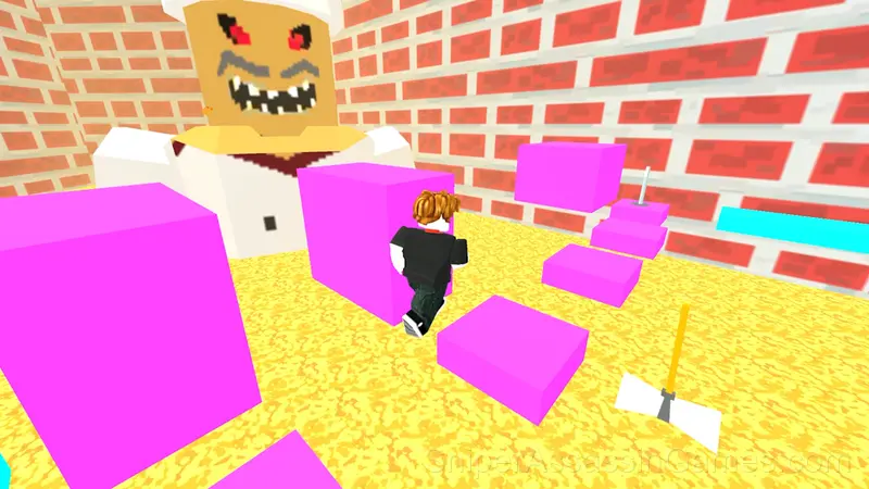 Escape from the pizzeria obby gameplay screenshot 4