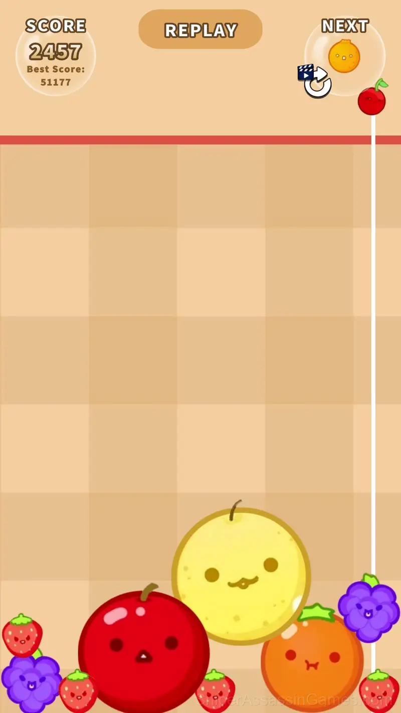 Suika Game - Watermelon Game gameplay screenshot 3