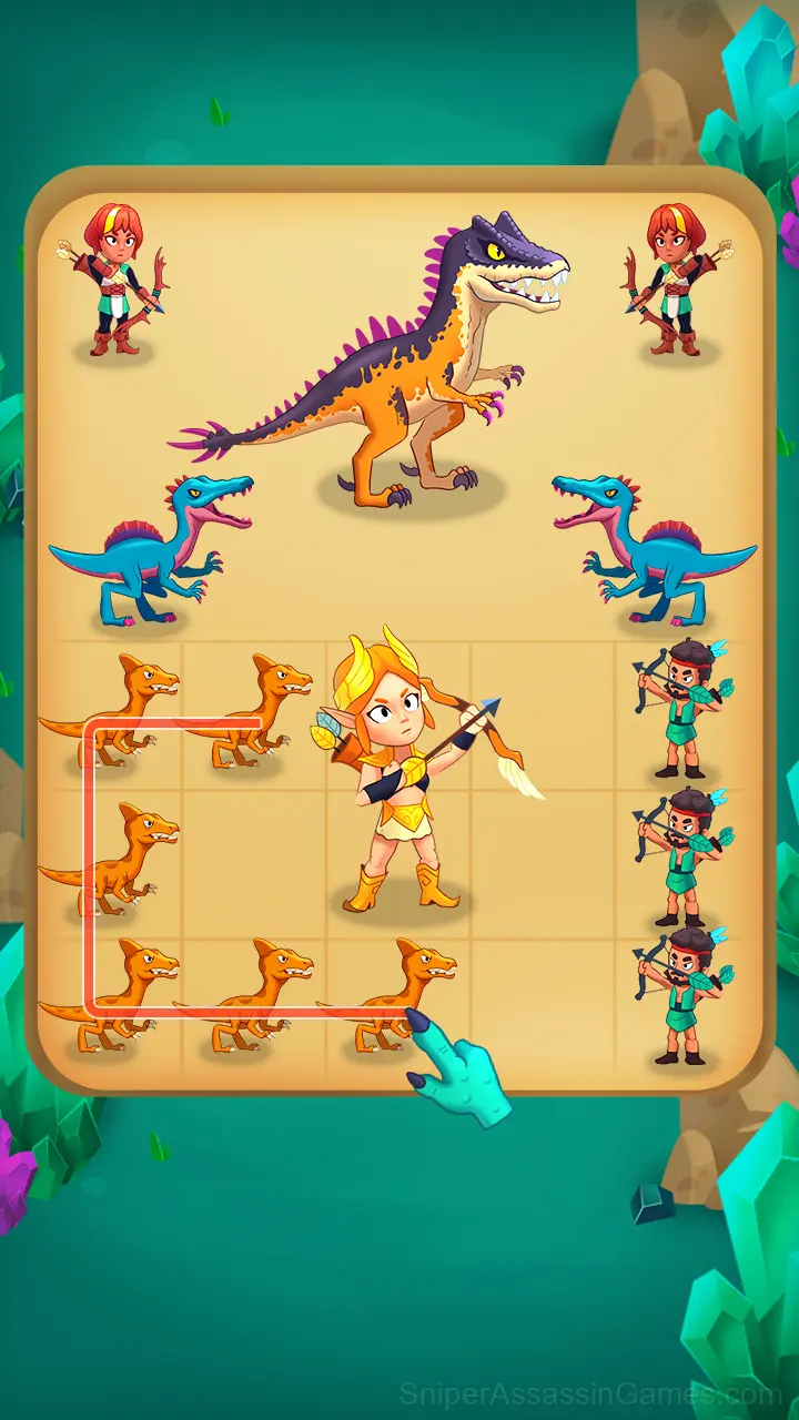 Merge Master: Dinosaurs War gameplay screenshot 6