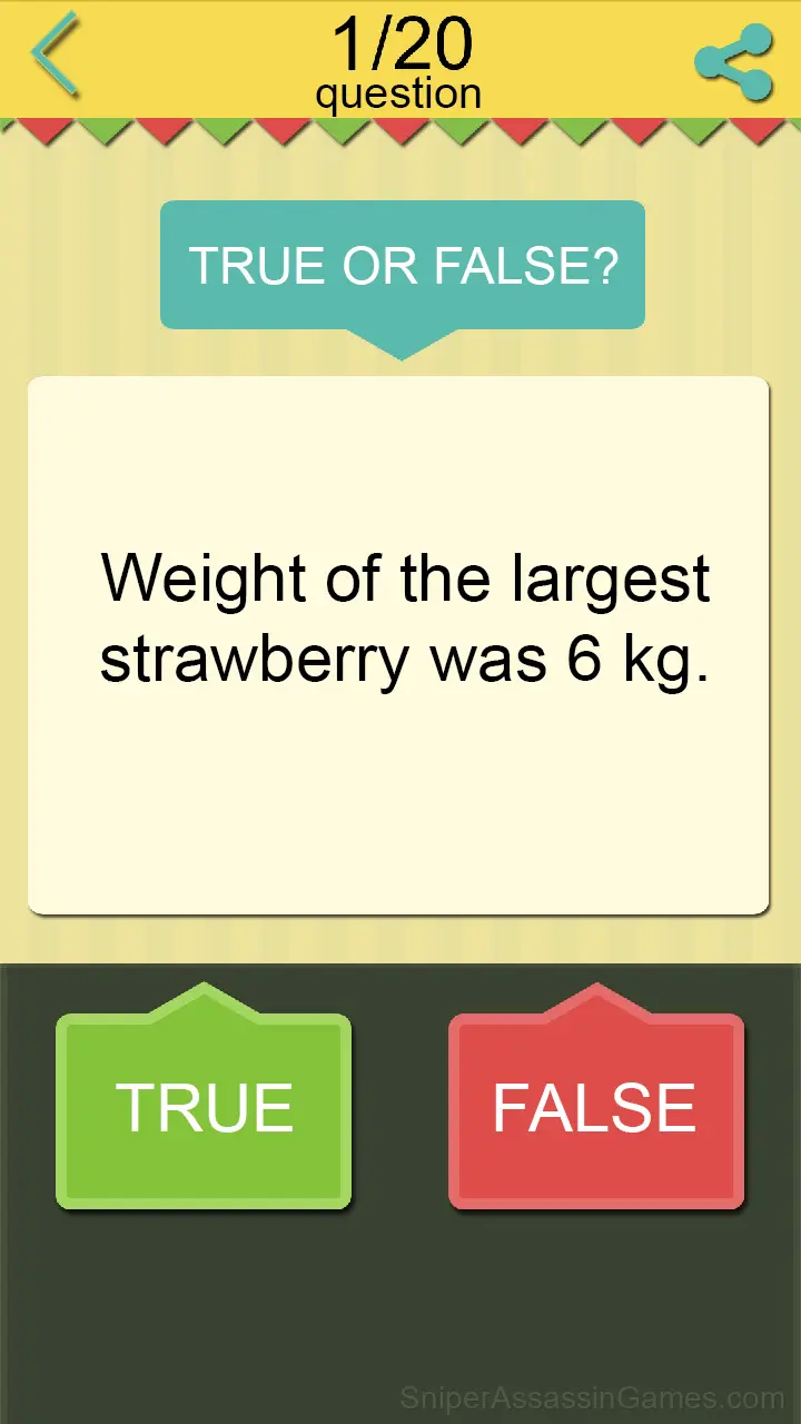 True or False - Super Quiz gameplay screenshot 1
