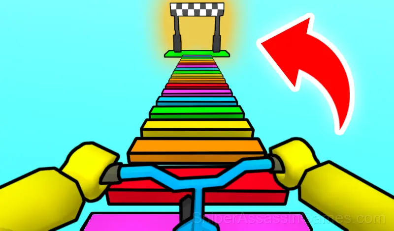 Play Noob: Obby on a Bike