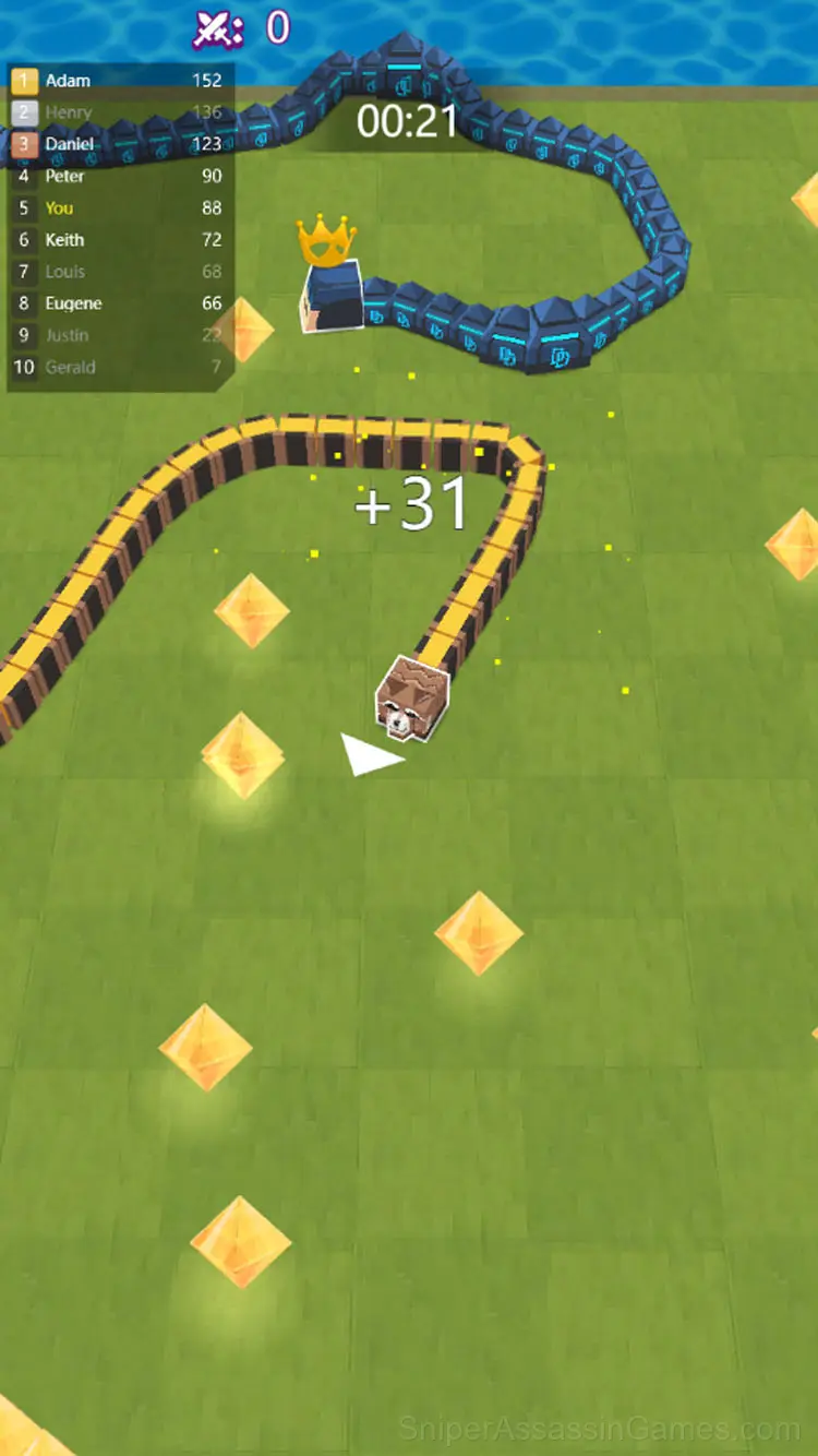 Merge Snake War gameplay screenshot 4