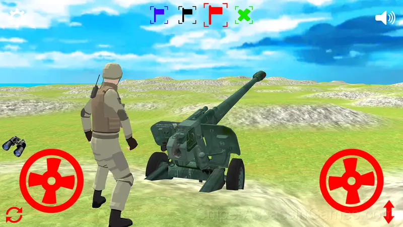 Artillery simulator 3D with friends gameplay screenshot 1