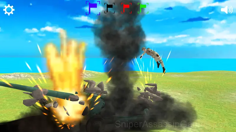 Artillery simulator 3D with friends gameplay screenshot 3