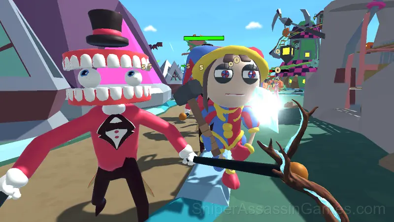 Digital Circus Shooter gameplay screenshot 2