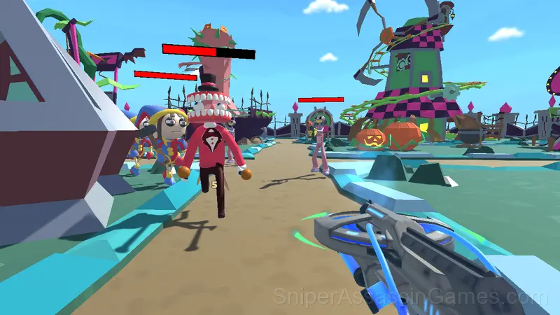 Digital Circus Shooter gameplay screenshot 3