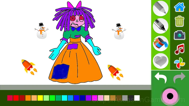 Digital Circus: Coloring Book gameplay screenshot 2