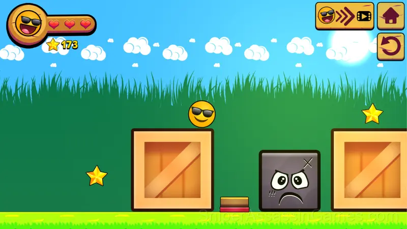 Cool Orange Ball: Bounce Adventure gameplay screenshot 4