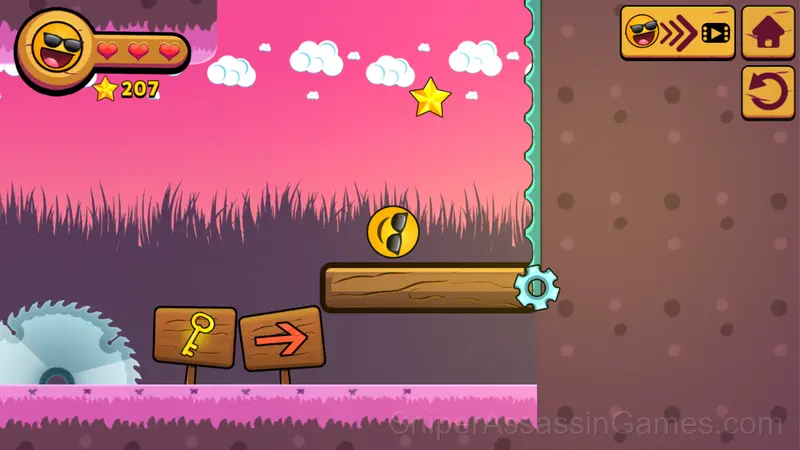 Cool Orange Ball: Bounce Adventure gameplay screenshot 5