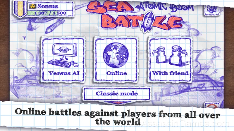 Sea Battle. Atomic boom gameplay screenshot 1
