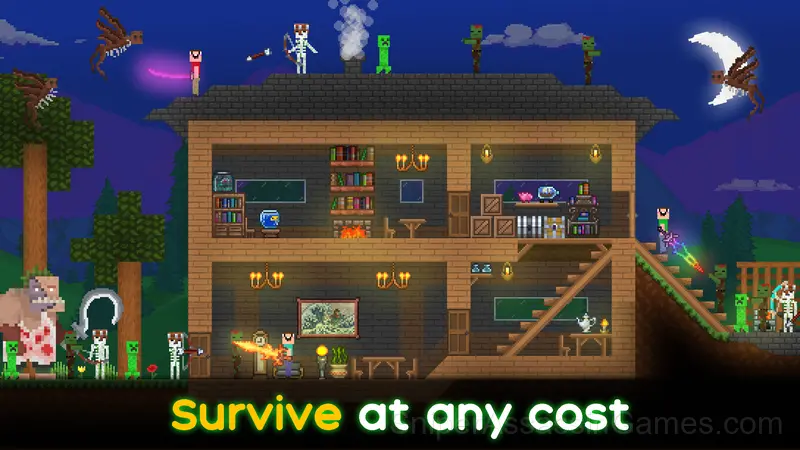 Noob: Survival in Terraria! gameplay screenshot 2