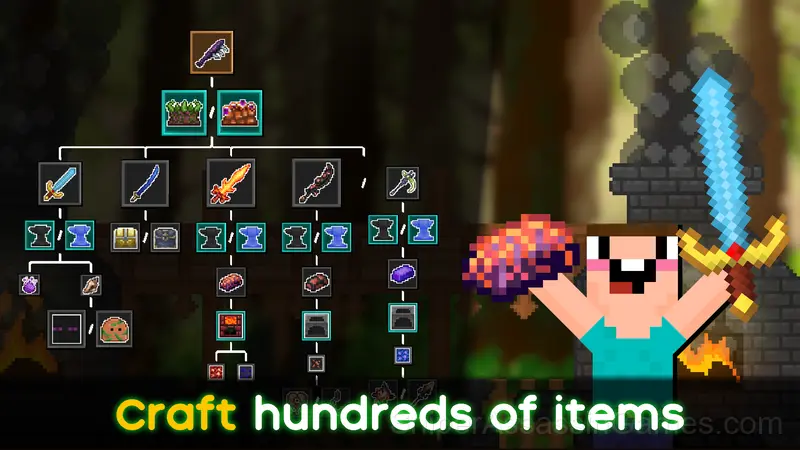 Noob: Survival in Terraria! gameplay screenshot 4
