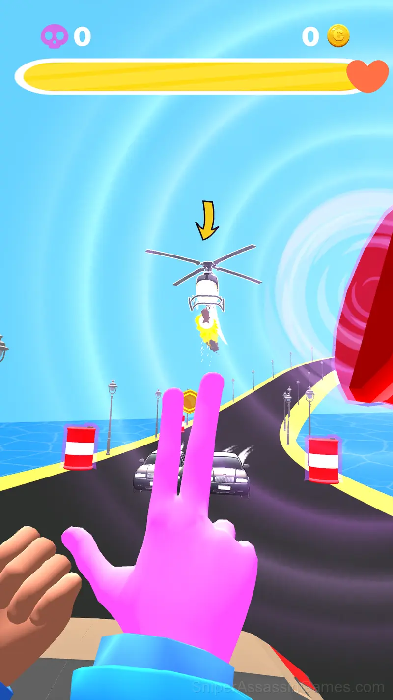Telekinesis drive: first person gameplay screenshot 2
