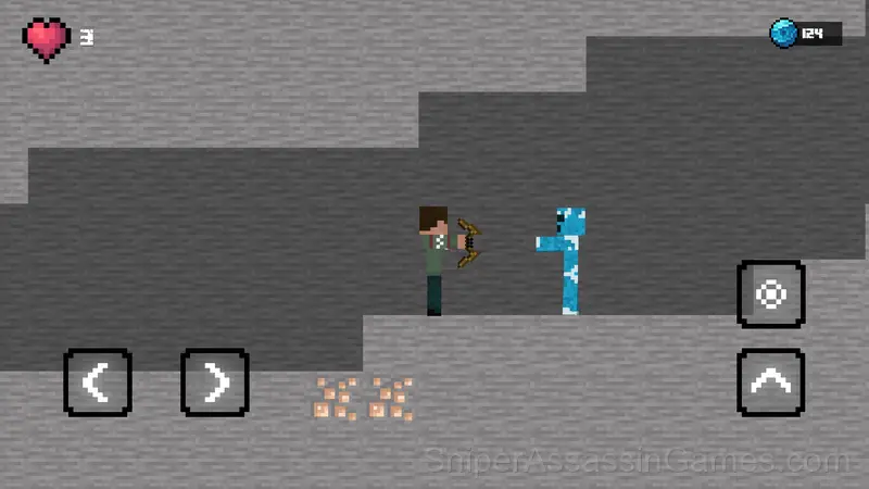 Noob and Pro save Santa gameplay screenshot 2