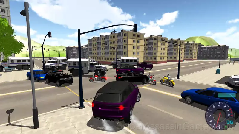 Driving in the City gameplay screenshot 2