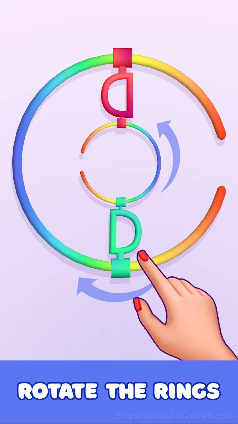 Unravel the Rings! It's a challenge! gameplay screenshot 1