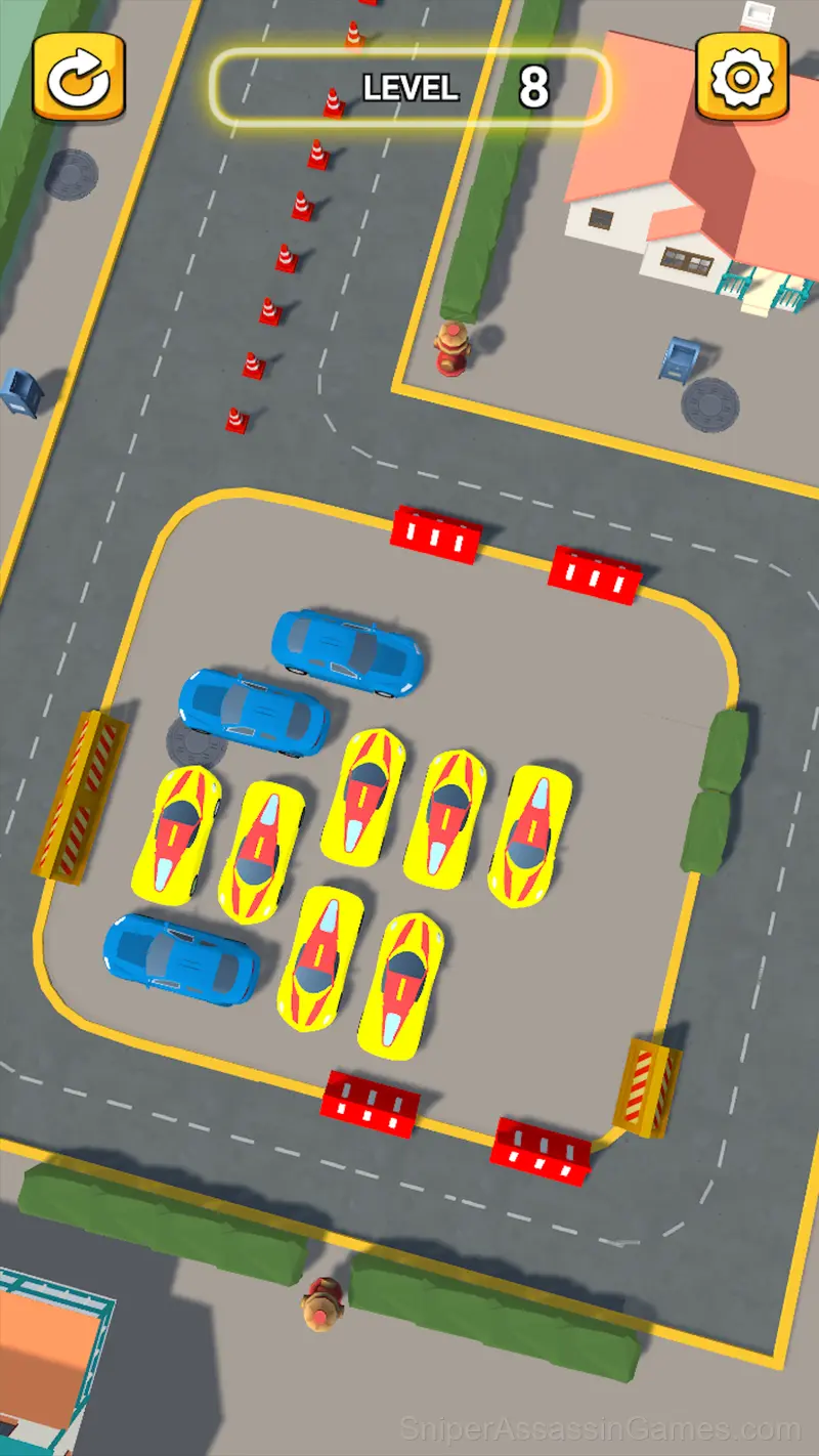 Traffic jam in the parking lot gameplay screenshot 2