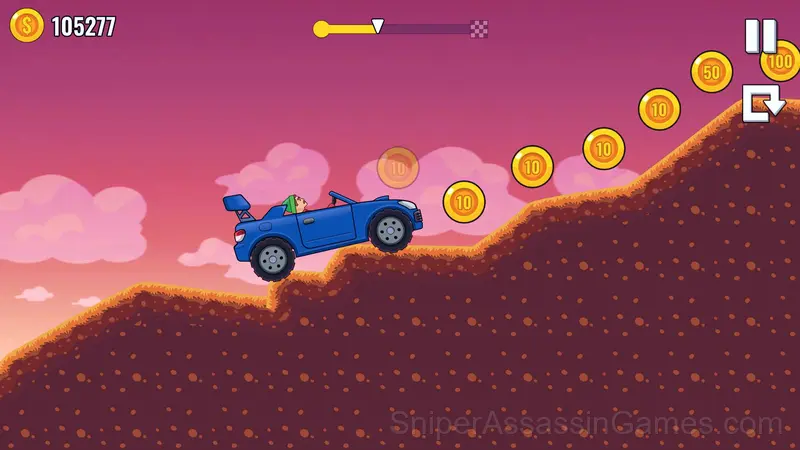 Hill Climb: Cars and Motorcycles gameplay screenshot 3