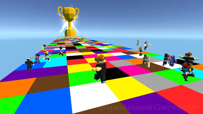 Stand on the right color, Robby! gameplay screenshot 2