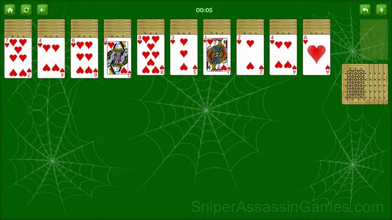 Spider Solitaire 2024 gameplay screenshot 4