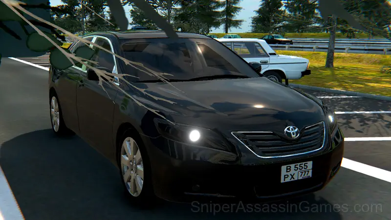 Checkers in traffic on Camry 3.5! gameplay screenshot 1