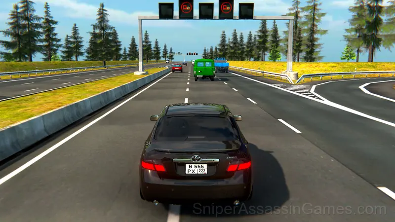 Checkers in traffic on Camry 3.5! gameplay screenshot 2