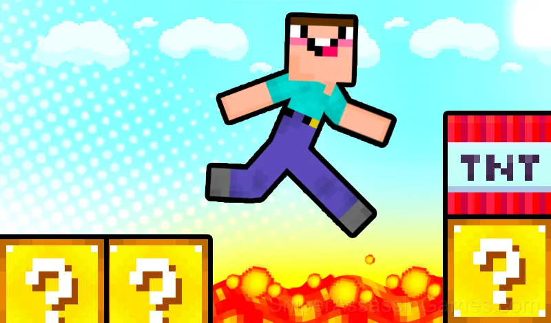 Play Noob Parkour Challenge: Monster School Escape