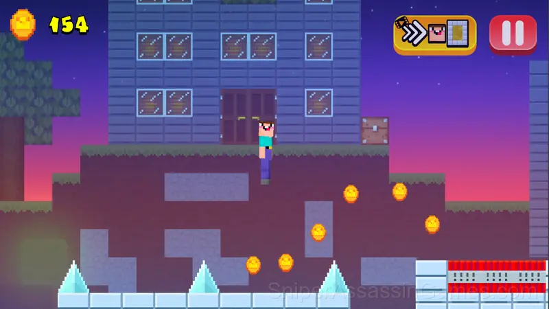 Noob Parkour Challenge: Monster School Escape gameplay screenshot 5