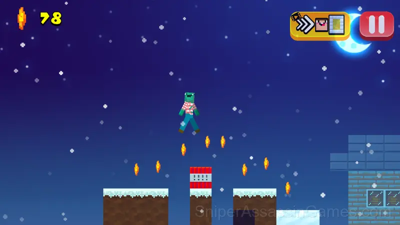 Noob Parkour Challenge: Monster School Escape gameplay screenshot 6