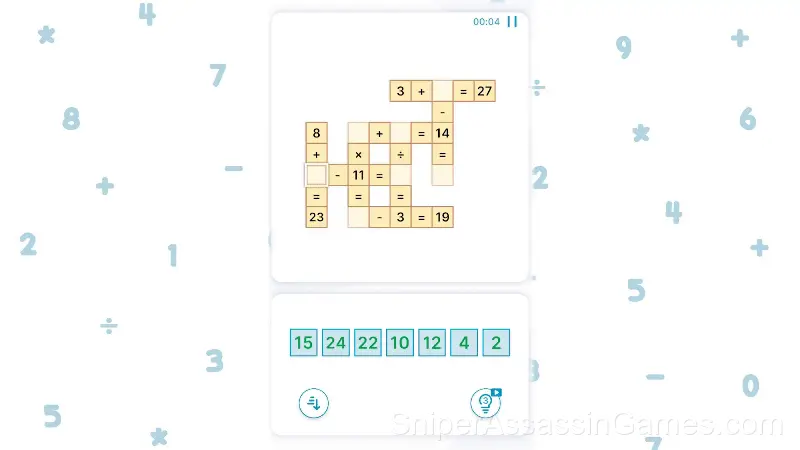 MathCross: Math Crossword Puzzle gameplay screenshot 5