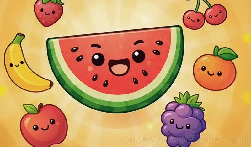 Play Merge fruits: Fold the Watermelon!