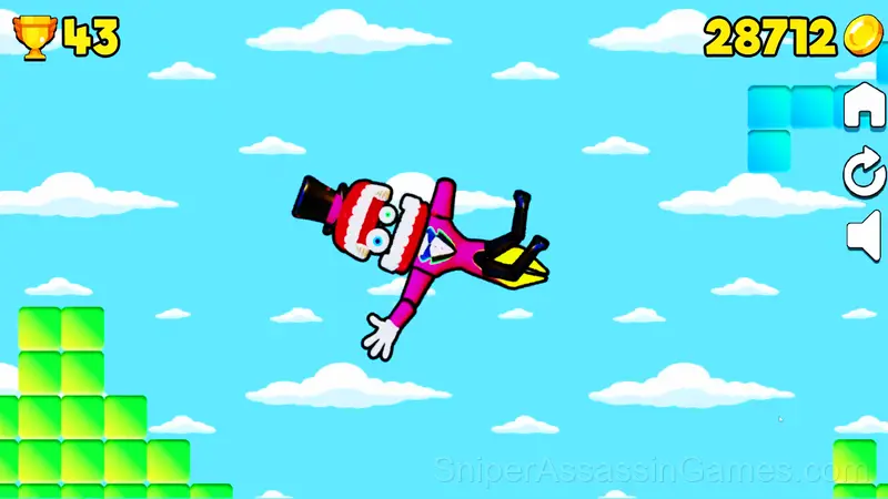 Digital Circus Fall Pomni Ragdoll gameplay screenshot 2