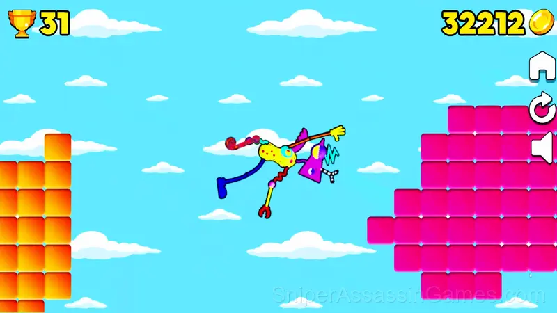 Digital Circus Fall Pomni Ragdoll gameplay screenshot 4