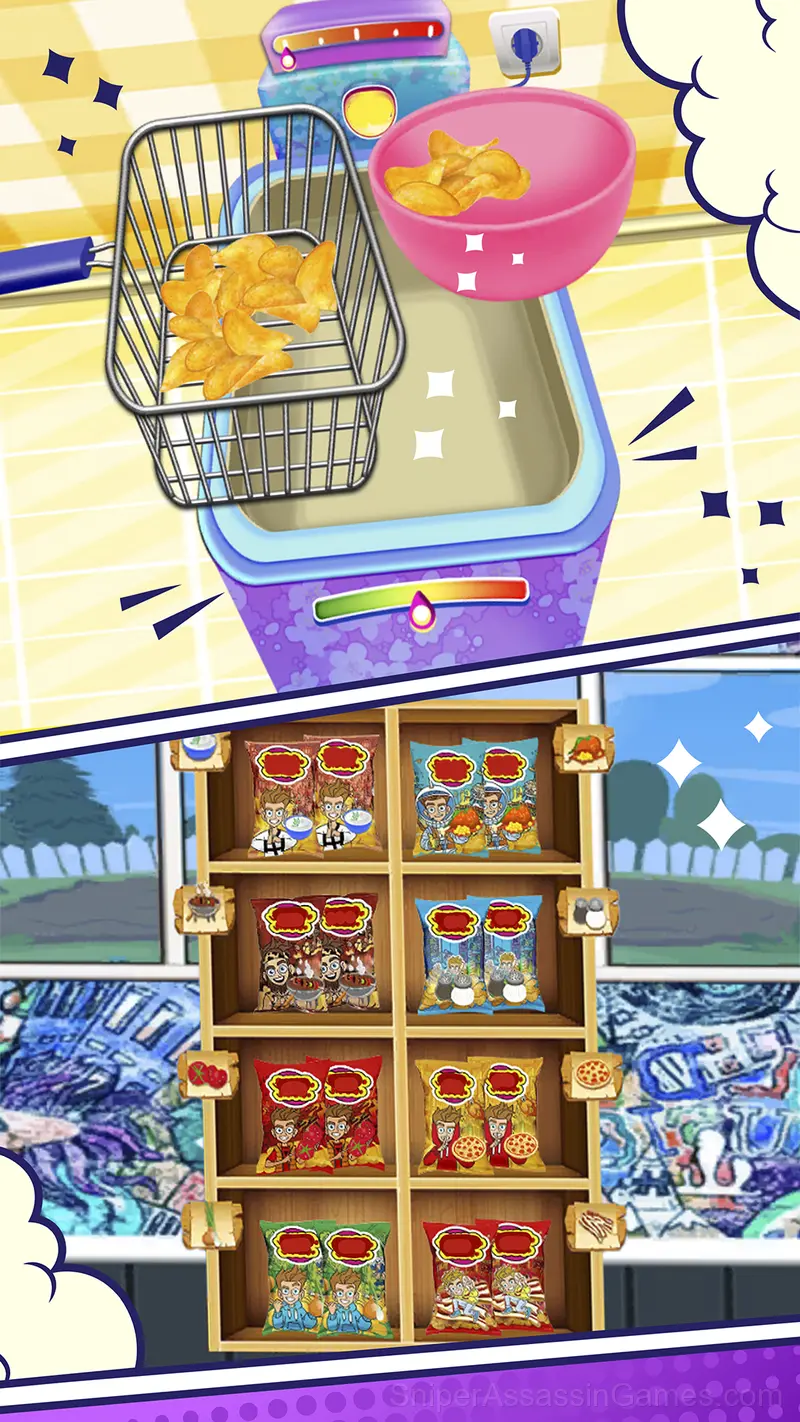 Lava-Lava Cooking Chips gameplay screenshot 1