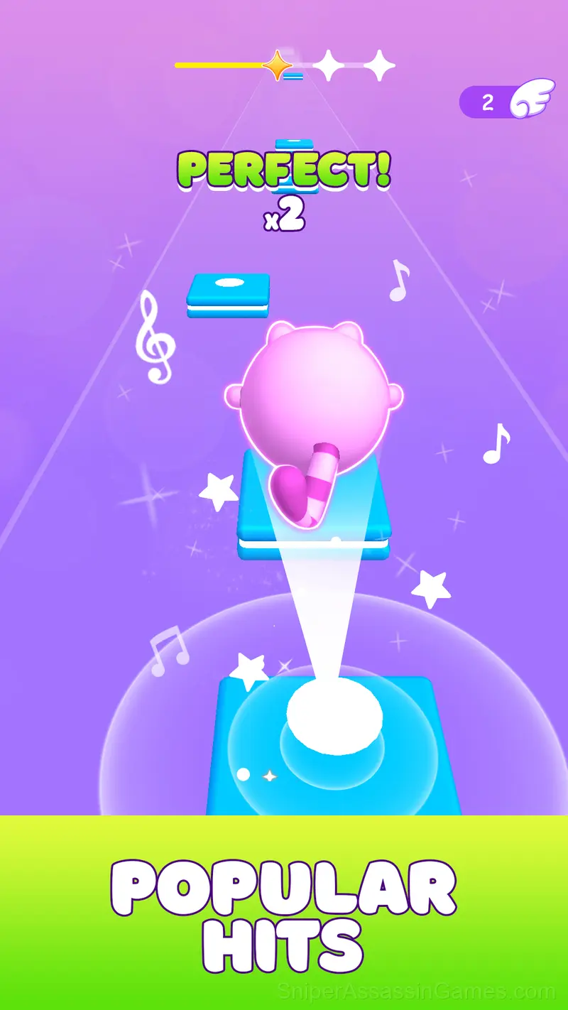 Jump in Rhythm to the Hit! Cat Disco! gameplay screenshot 1