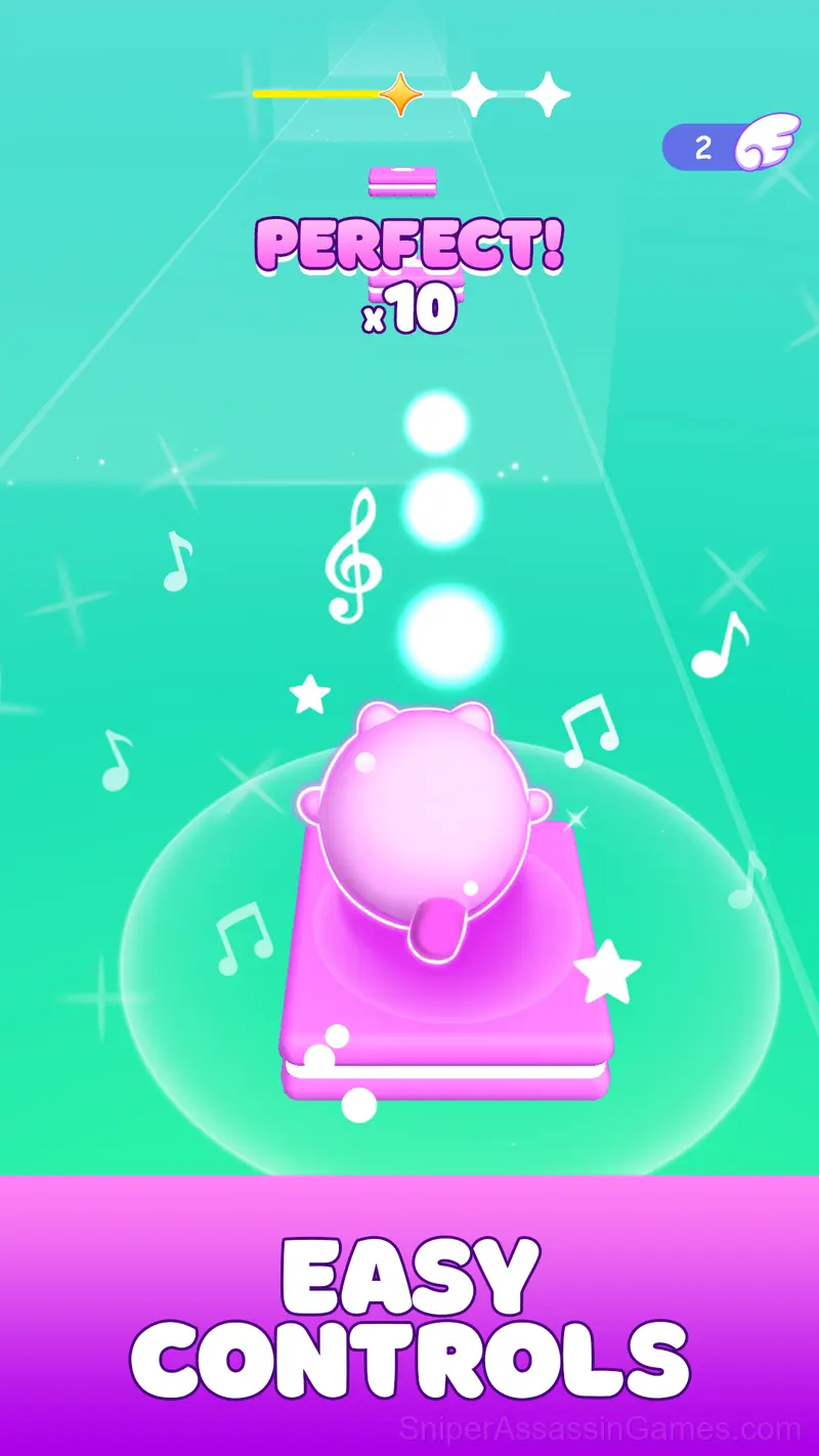 Jump in Rhythm to the Hit! Cat Disco! gameplay screenshot 2