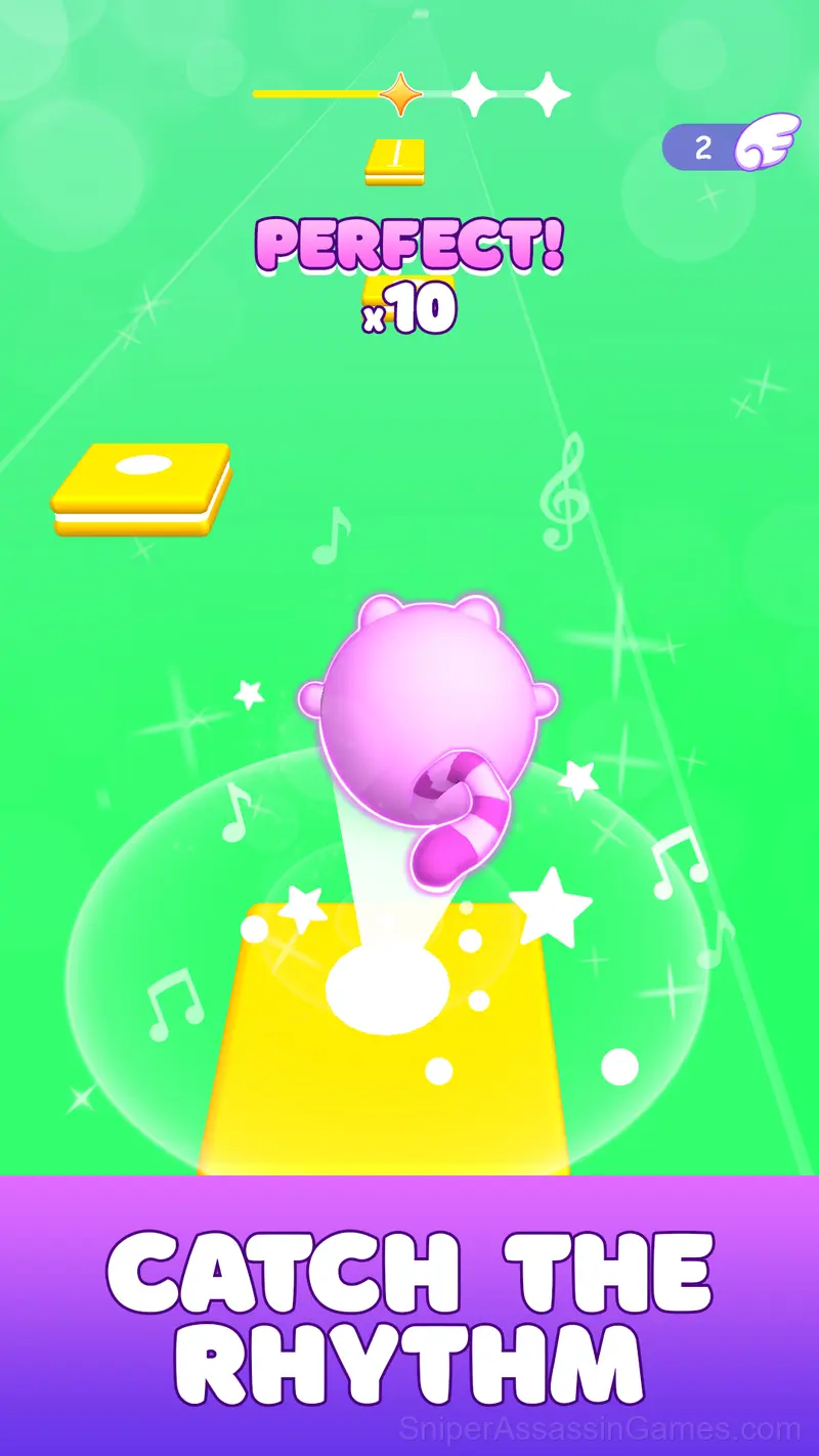 Jump in Rhythm to the Hit! Cat Disco! gameplay screenshot 3